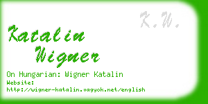 katalin wigner business card
